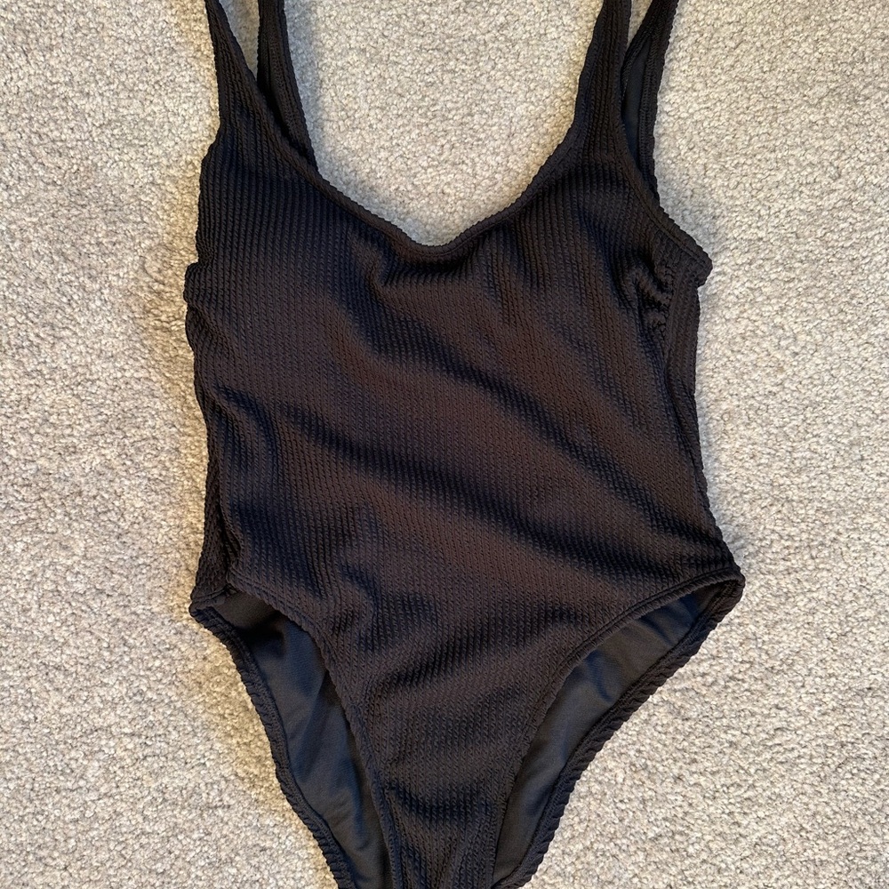 Black One Piece Swimsuit